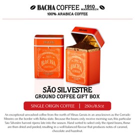 Bacha Coffee | São Silvestre Single Origin Signature Nomad Collection, Medium Roast, 100% Arabica Ground Beans, 250g