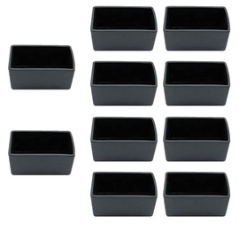 10Pcs Strut Channel Cap 40x20mm Plastic Strut End Cover for Channel Framing Metal Tubing (Black)