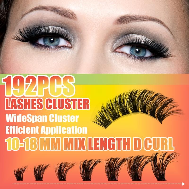 Eyelashes Beginner Friendly Clusters Kit Dramatic Eyelashes Extension Kit ,