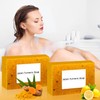 Jabón Curcuma Natural Exfoliante 2 Unidades Limpiador Rostro y Cuerpo