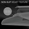 BROOKSTONE, [25 Pack] Velvet Hangers, [Non-Slip] 360° Swivel Hook, Lightweight