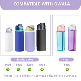 Replacement Lid for Owala Freesip, One Button Water Bottle Top Replacement Cap Compatible with Owala Cup 16oz 24oz 32oz 40oz, Leakproof Lids Accessory，BPA-Free，No Water Leakage