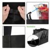 TSHAOUN 2 Pack Black Shopping Bags, Reusable Shopping Bag Grocery