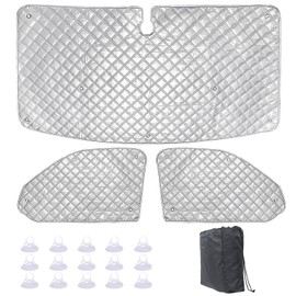 jackfru Sonnenschutz Auto Frontscheibe Kompatibel mit VW T5 T6, Sonnenschutz für Wohnwagen-Windschutzscheibe, UV-Schutz Auto Sonnenschirm, Isolierung