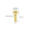uxcell Flat Head Socket Cap Screws, M4-0.7 x 16mm Brass