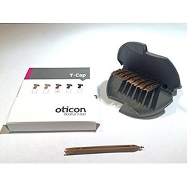 Oticon T-Cap Mic Cover (Pack of 8 Caps) Light Brown