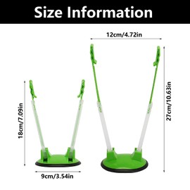 2 PCS Freezer Bag Holder Stand, Baggy Rack Holder for Food Prep Bag, Food Bag Holder Stand, Ziplock Bag Holder Stand, Baggy Racks, Adjustable Sandwich Bag Stand Holders for Kitchen (Green)