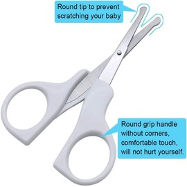 Airoads 4-in-1 baby manicure set with safe baby nail clippers, scissors, tweezers and nail file baby nail clippers set with cute Totoro case for newborns, toddlers, children