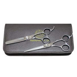 Fujisan Scissors Japanese Made Cut Scissors Sening Scissors 2-piece Set Professional Grade Home Use Scissors Self-Cut Sening Skill Scissors Haircut Scissors CR (Cut & Sening)