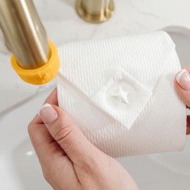 BURU SOLUTIONS Toilet Paper Stamp Fun (Star) - Add a Unique Personal Touch to Your Bathroom Decor! Enhance Your Home Decor. Ideal for Housekeeping, Hotels, Rentals, Home Staging Decor and More..
