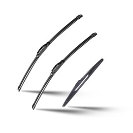 3 Factory Windshield Wiper Blades for 2012-2020 Kia Rio 2012-2019 Hyundai Accent 2019-2020 Hyundai Kona Electric Replacement front windscreen wiper 26"+16" with 11" rear wiper (Set of 3) U/J Hook