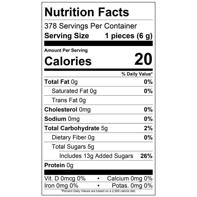 Dubble Bubble Bubble Gum - Original in a Resealable King