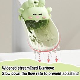 Faucet Extender for Toddlers - Fits Most Taps, Promotes Independence When Washing Hands & Brushing Teeth - Cute Bear Design