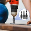 Pyatofyy 3 Pcs Drill Socket Adaptor Set, 1/4", 3/8", 1/2"
