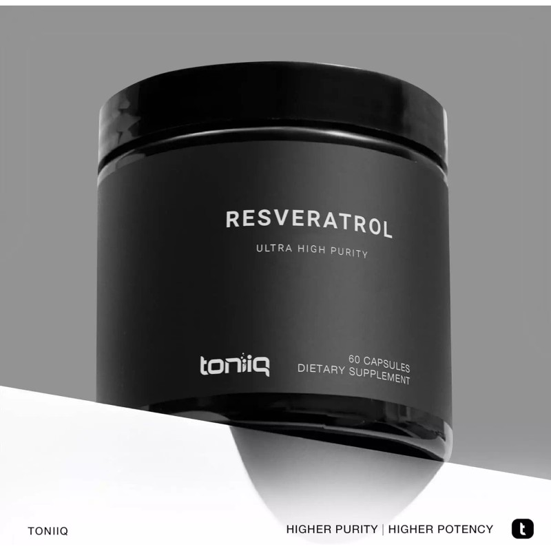 Toniiq Resveratrol Capsules - 98% Trans-Resverat