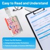 CMANLNYK 4 Pcs ECG/EKG Pocket Ruler Set - Dual-Sided ECG