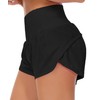 Origiwish Womens High Waisted Running Shorts with Lining Quick Dry