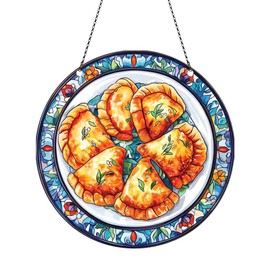 Pierogi Ornaments Acrylic Window Hanging - Gifts for Pierogi Lovers, Pierogi Gifts for Women Men - Pierogi Decor - Pierogi Christmas Decorations