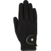 Riding Gloves Professional Nubuck Imitation Leather 9191 Black/Black XS