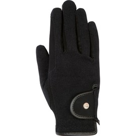 Riding Gloves Professional Nubuck Imitation Leather 9191 Black/Black XS