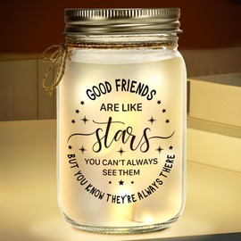 KERAOO Mason Jar Night Light for Friends, Mothers Day Gifts for Women, Home Decoration Lights, Birthday Christmas Mothers Day Gifts for Bestie