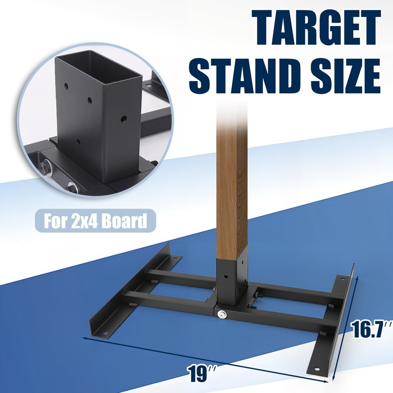 JTZFD 2x4 Shooting Target Stand Base for AR500 Steel Targets