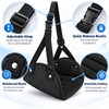Airplane Footrest Hammock with Adjustable Strap, Portable Padded Travel Foot