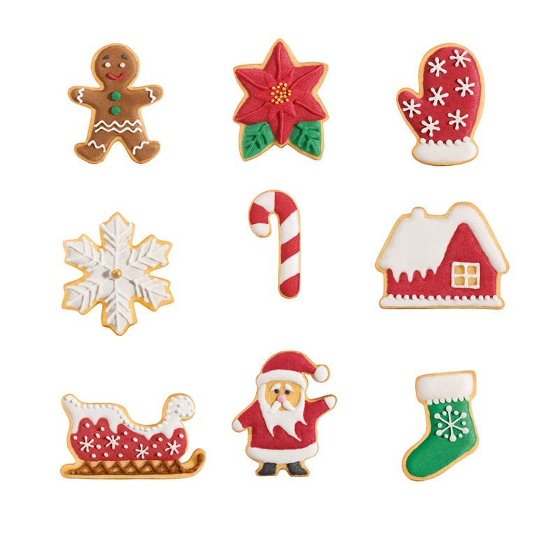 Tescoma 630901 Christmas Cookie Cutter Set of 9 Delicia, Multi-Colour