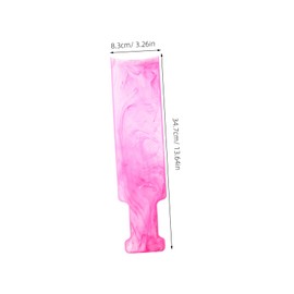 Outanaya Hairdressing Hair Dyeing Board Hair Coloring Tools Salon Highlighting Board Hair Dye Paddle with Teeth Hair Dyeing Paddle Hair Dying Comb Highlighting Board with Teeth Rosy Plastic