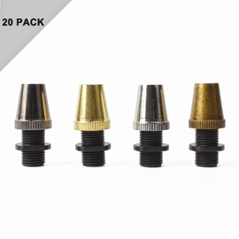 Retro Metal 20 Pcs Strain Relief Cord Connector Pendant Lighting Cord,PRUNLLA Aluminum THreaded Cord Grip Wire Clamp for Handmade Lighting,Lamps,Pendant (Antique Bronze)