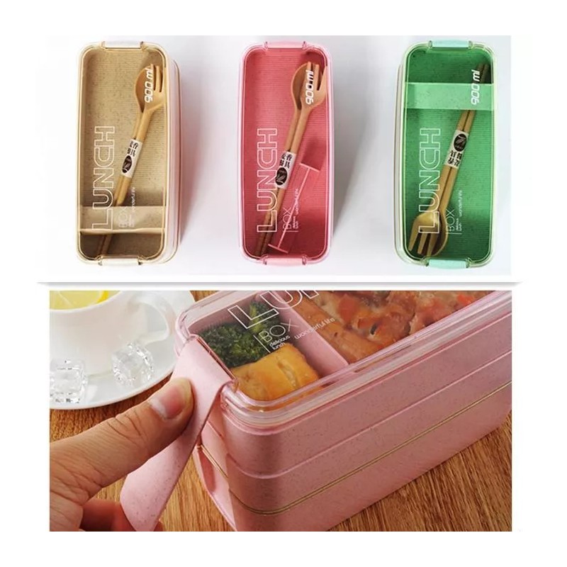 CL Lonchera Contenedora De Alimentos 3 En 1 Lunch Box