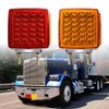 (8PCs) 51-LED Square 4" Dual Face Pedestal Fender Turn Signal