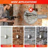 Concrete hole saw kit with SDS plus shank and MAX