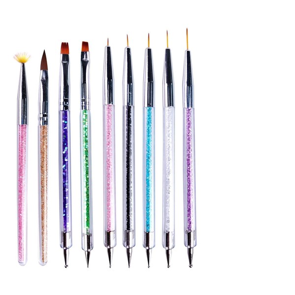 SMSMYXF Professional Nail Art Brush Set - Ultra Fine Tip