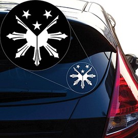 Yoonek Graphics Philippines Flag Filipino Decal Sticker for Car Window, Laptop and More # 958 (4" x 4.4", White)