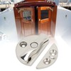 Boat Door Catch Latch Round 45mm 180° Rotation 316 Stainless