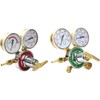 KLLsmDesign Dual Welding Gas Gauges, Oxygen (CGA-540) and Acetylene (CGA-510)