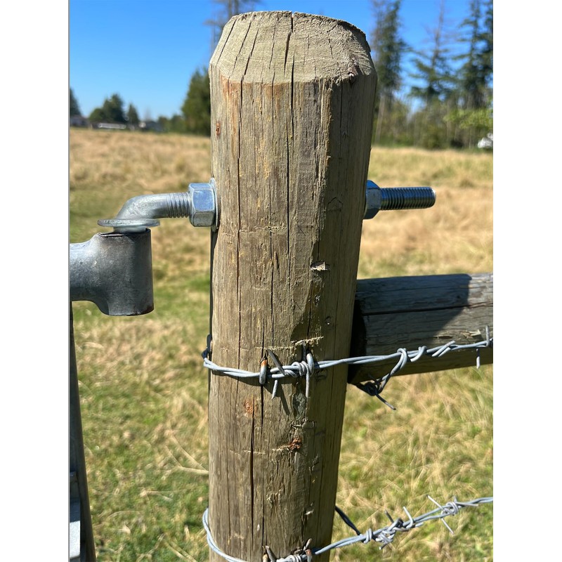 J-Bolt Gate Hinge, Hot-dip Galvanized J Bolt with 5/8" Gate