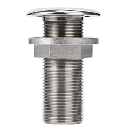 EEYAD 316 Stainless Steel Full Thread Boat Thru-Hull Fitting Drain (I.D. 3/4 inch)