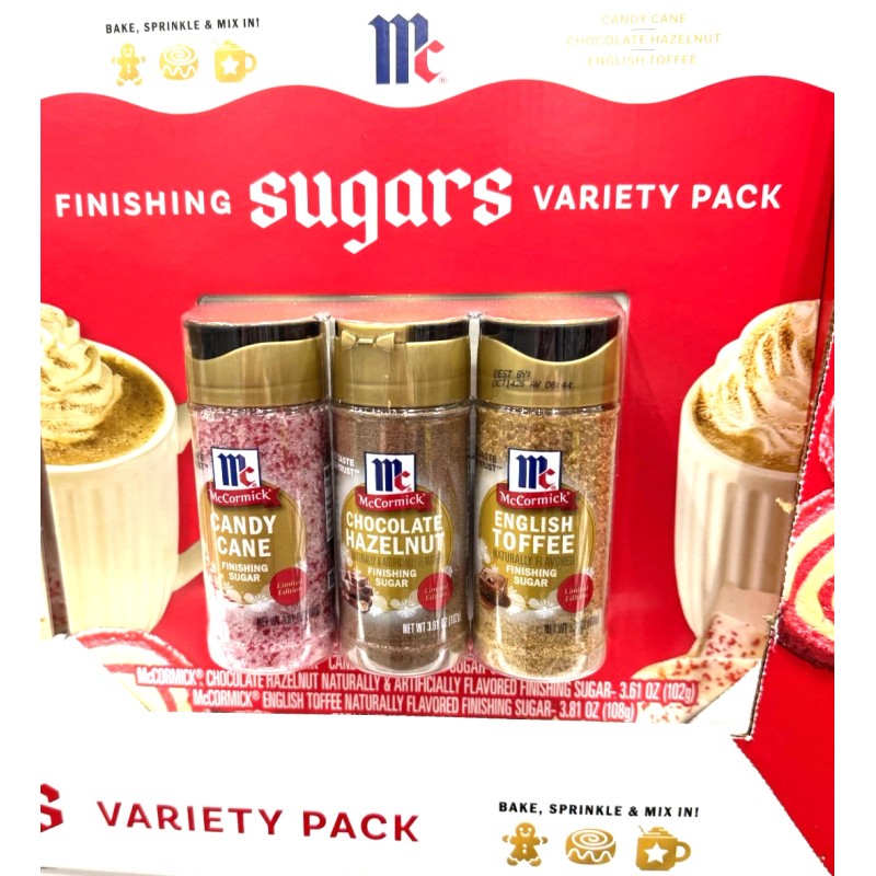 McCormick LIMITED EDITION HOLIDAY Finishing Sugar 2025 Complete Set GIFT