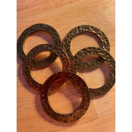 Unbranded Brass 35mm O Rings, 5 Count