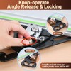 Adjustable Track Saw Square, Compact Multi-Angle Cutting Guide with 11
