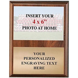 8 x 10 Vertical Photo Plaque - Custom Team Picture Plaque Awards