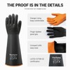 ThxToms Heavy Duty Rubber Gloves, Industrial Chemical Resistant Gloves Waterproof