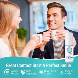 Tooth Paint, Simple & Portable Teeth Whitening Paint Kit, Instant White Paint for Teeth, Mild Tooth Polish Uptight, Make You Smile Confident Again, White