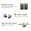 Cluster Lashes 480 Pcs QUEWEL Individual Lashes MIX10-18 D Curl