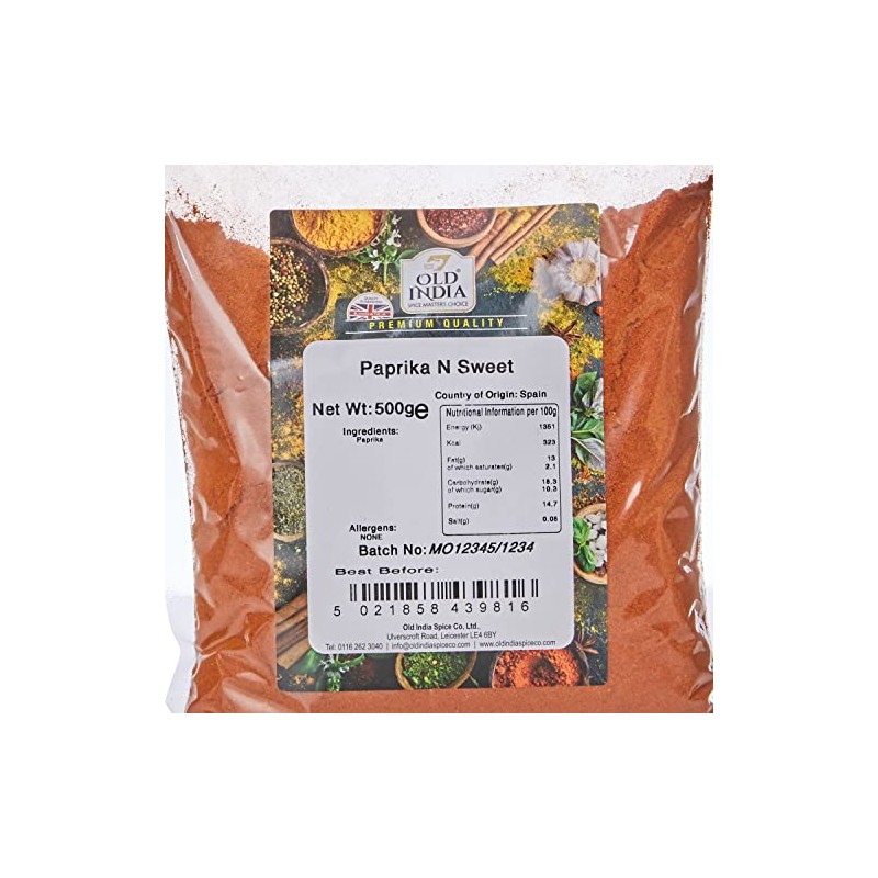 Old India Paprika N Sweet 500g