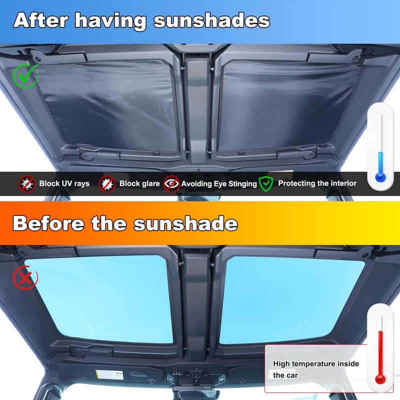 for 2024 2025 Hummer EV Accessories Sun Shade, Won't Sag