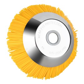 XTDMJ Weed Brush Nylon Brush, 200 mm x 25.4 mm Nylon Weed Brush Head, Nylon Lawn Mower Brush, Wild Herb Brush for Rust and Moss Removal