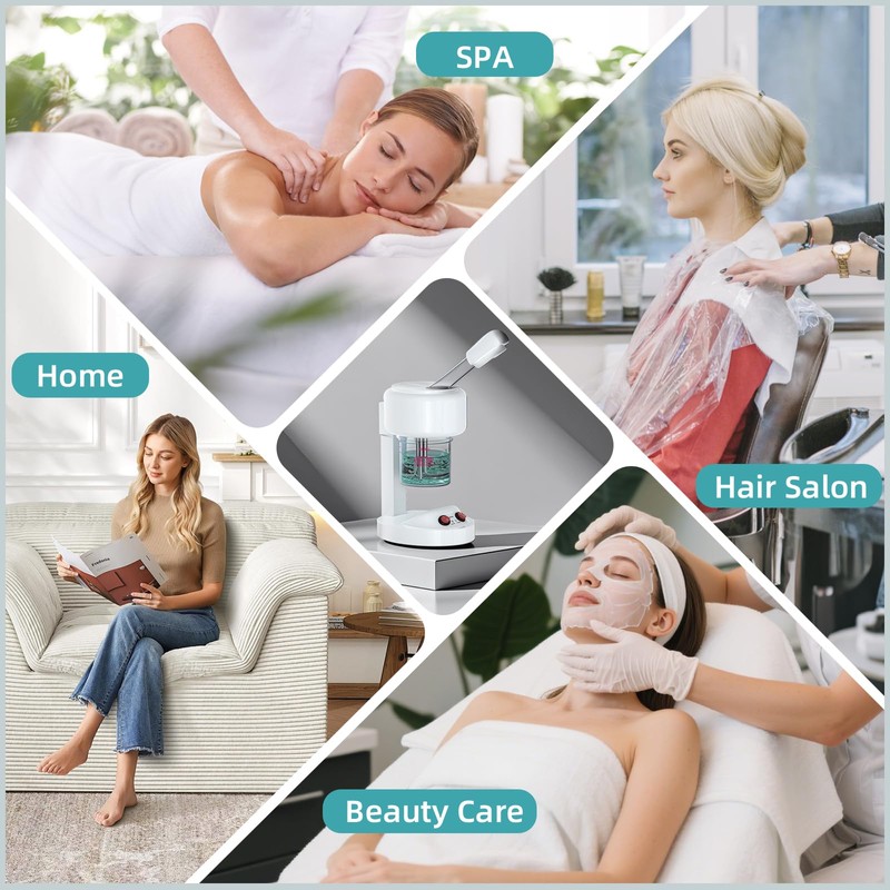 Easy to Clean and Dry Facial Steamer with Removable Water